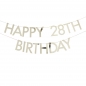 Preview: Bunting - Happy Birthday with Numbers to Customise - Gold